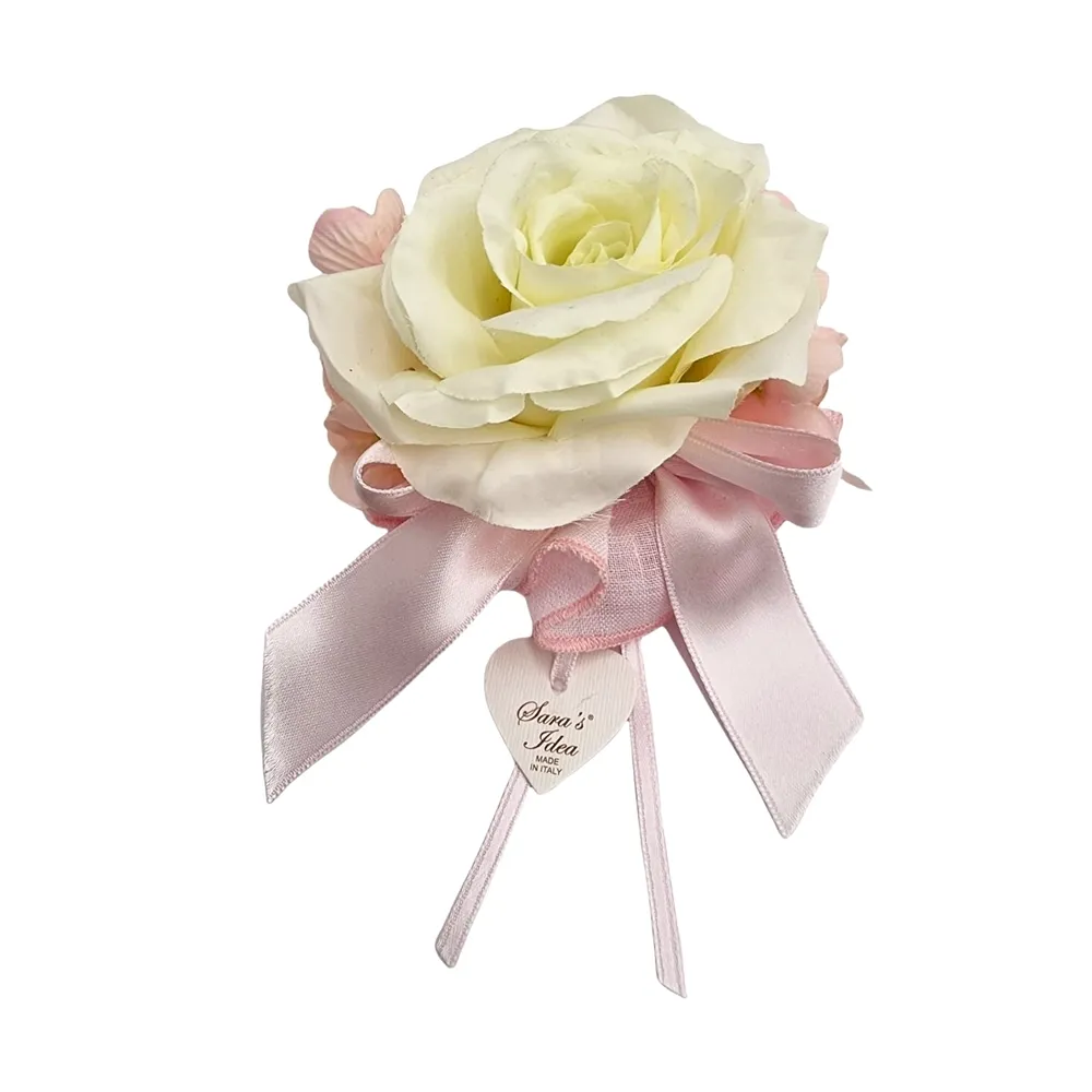 Sapone Profumato Rosa con Rosa e Ortensie